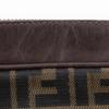 FENDI Zucca Shoulder Bag Brown Nylon canvas/leather Women Used