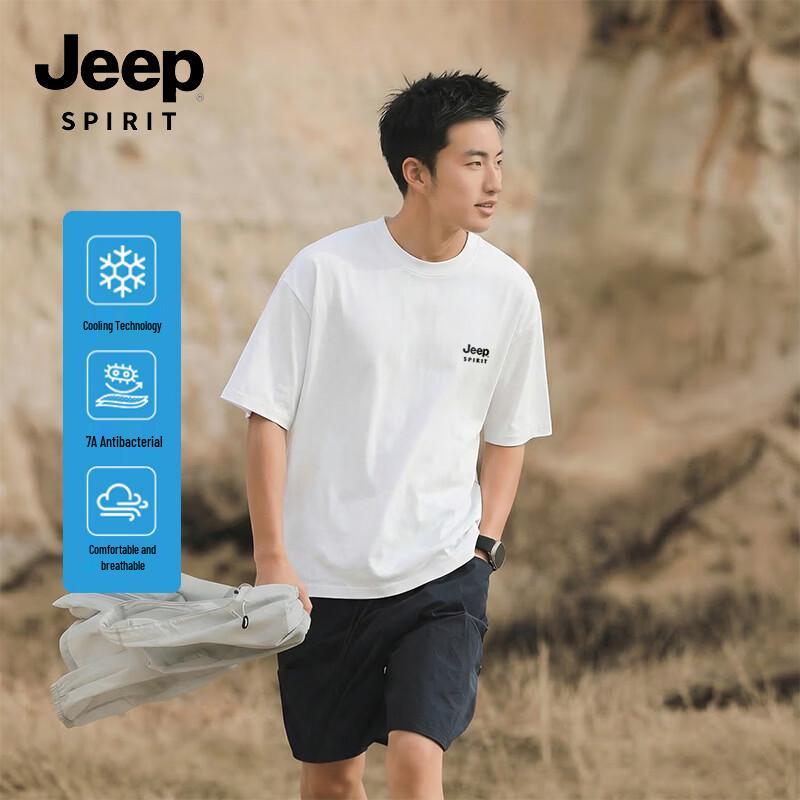 JEEP SPIRIT Men s Antibacterial Cooling T-Shirt L