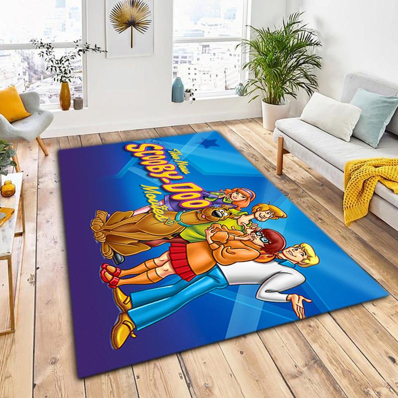 Halloween Cartoon Comedy Adventure Movie Scooby-Doo Carpet Is Suitable for Living Room and Bedroom Doormats Office Balcony Decorative Carpet V7
