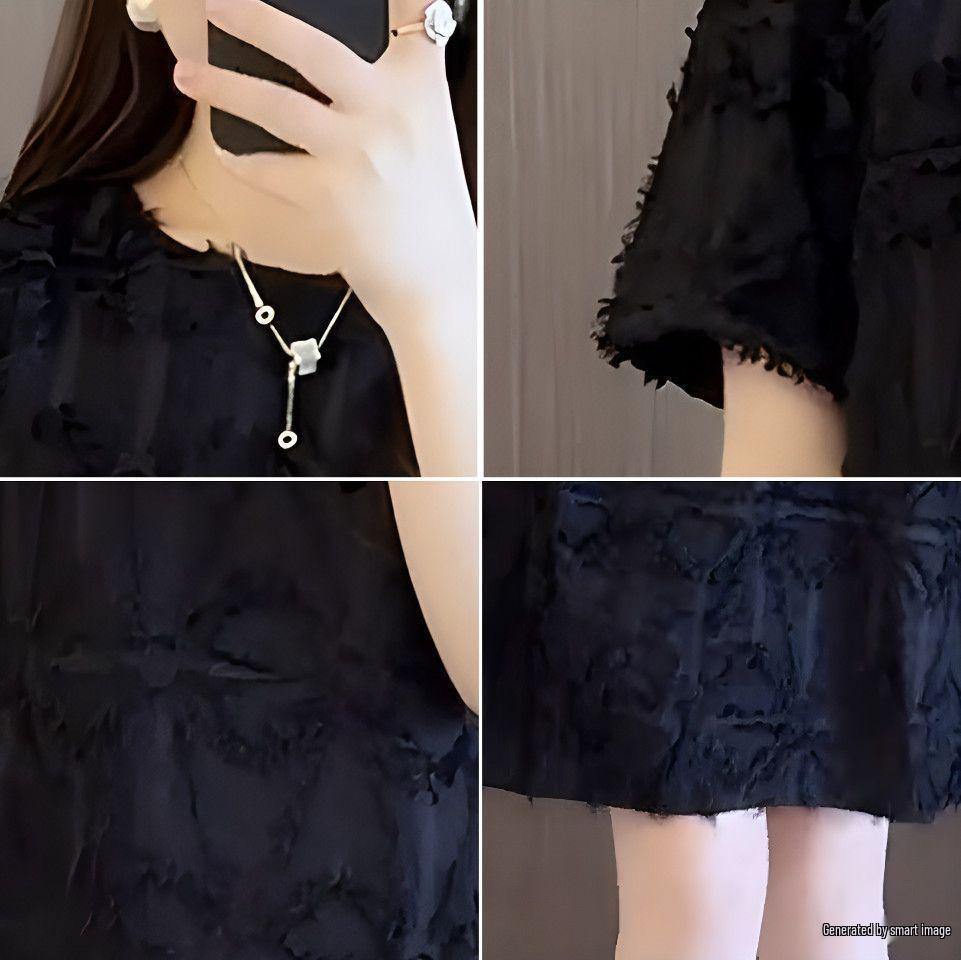 Summer 2026 French Dress: New Slimming Designer Look, Gentle Square Shoulders, Loose Korean Style
