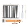Stainless Steels Hot Dog Roller Sausage Roller BBQ Sausage Roller Rack Anti Scald Barbecue Sausage Roller 6 Roller