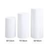 3Pcs Cylinder Plinth Covers Dessert Tables Cloth Plinth Stand Pillar Covers for Wedding Thanksgiving Birthday Party Decoration