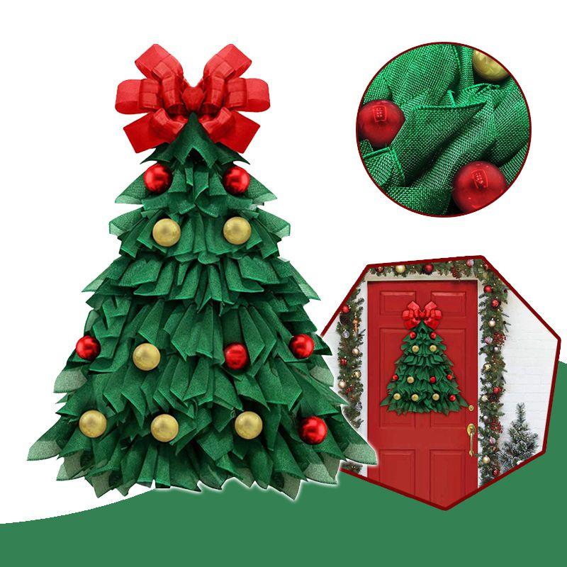 Exquisite Christmas Tree Wreath Farmhouse Ornament For Festive Home Decor
