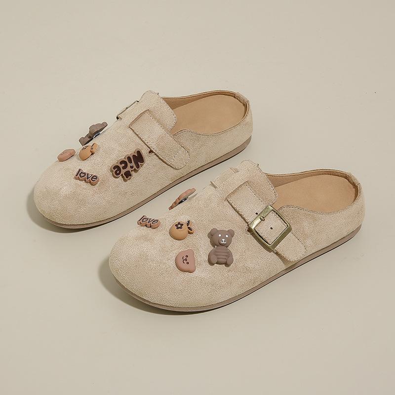 Children's Autumn New Female Students' Casual Trend Versatile Half-drag Women's Shoes-1