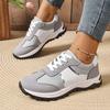Fashion Women Shoes New Mix Color Lace Up Sport Sneaker Women Plus Size Thick Bottom Vulcanized Shoes Woman Non Slip Casual Running Shoe