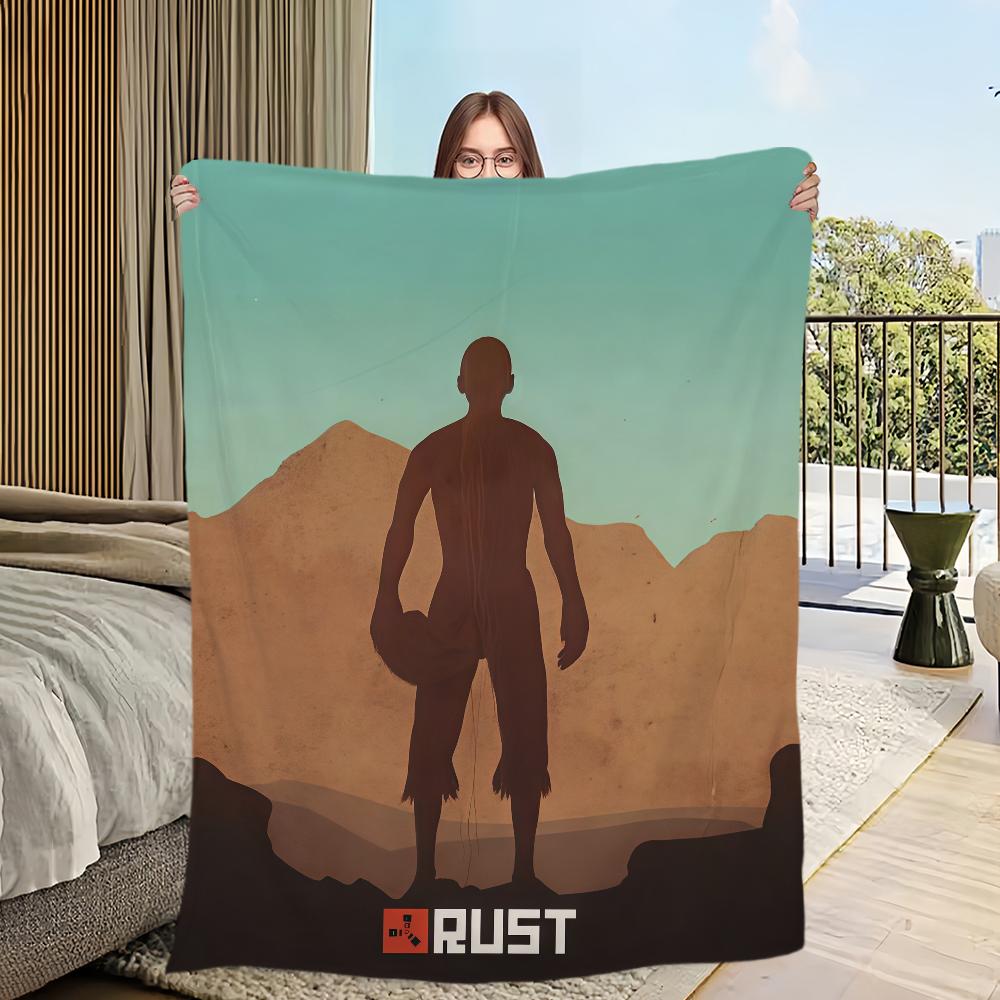 

Game R-RUST Blanket For Sofa Room Microfiber Bedding Blanket office Travel Gift Home 30x40in