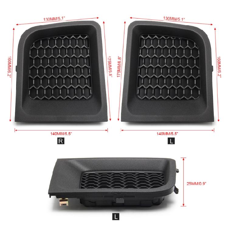 Front Left Right Lower Bottom Bumper Grille Bezel Cover for5XB62LXHAA 5XB63LXHAA