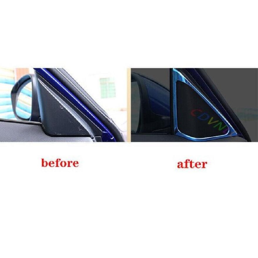 A Post Front Triangle Cover Trim Blue Titanium Fit For Honda Accord 2018-2020