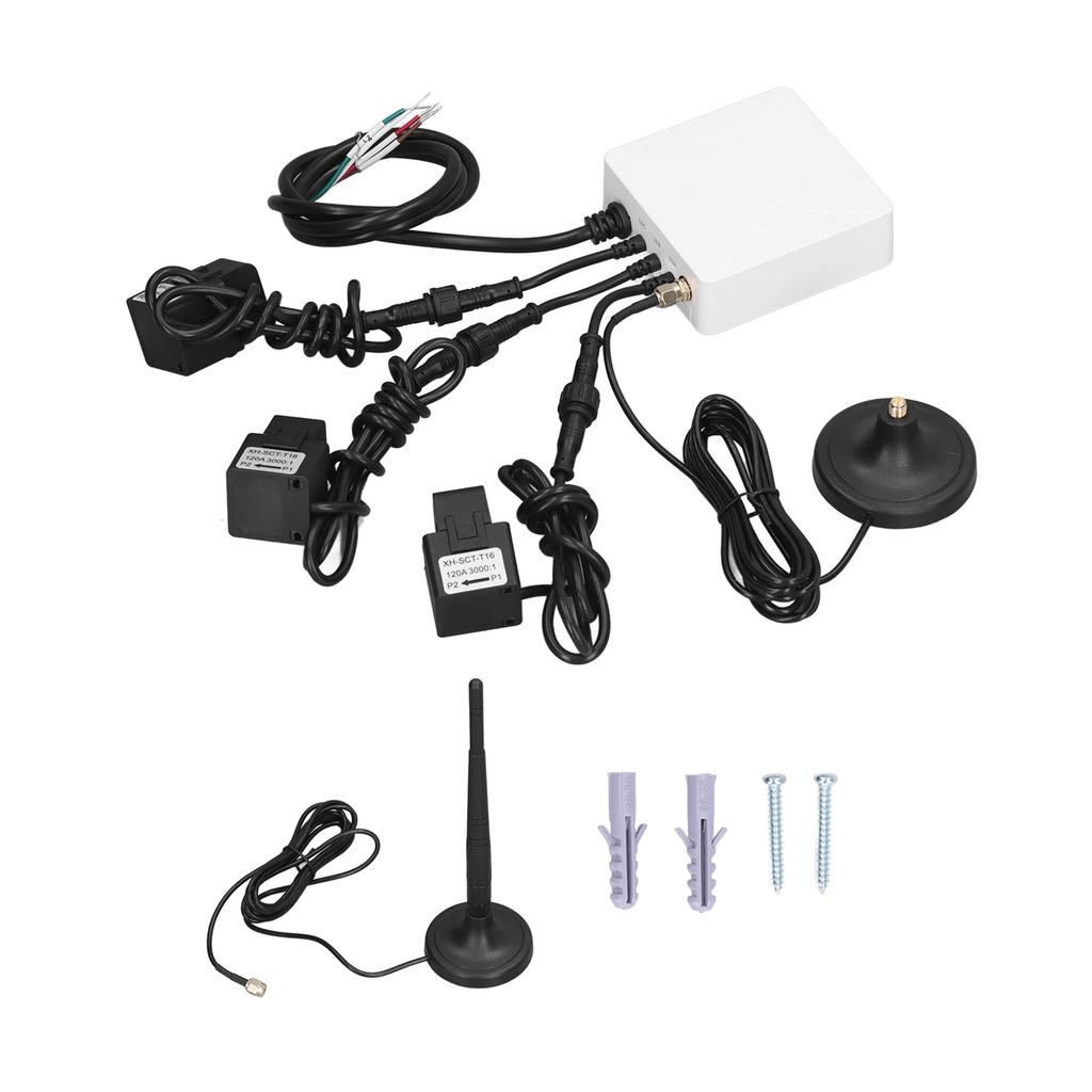 WiFi Smart Home Energy Monitor Electricity Meter with 3pcs 300A Circuit Level Sensor 3 Phase for