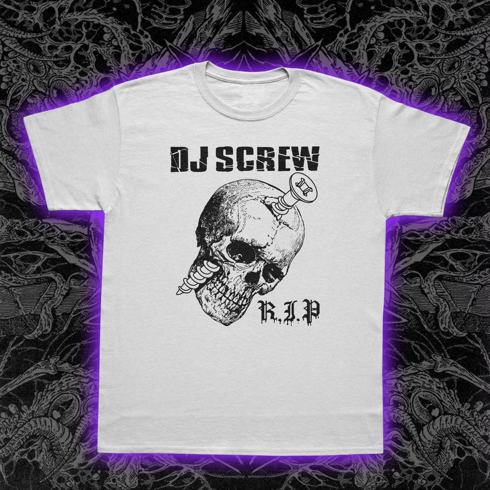 Rare! DJ Screw Gift  White Shirt Short Sleeve S to 5XL PA077 Unisex T-Shirt M