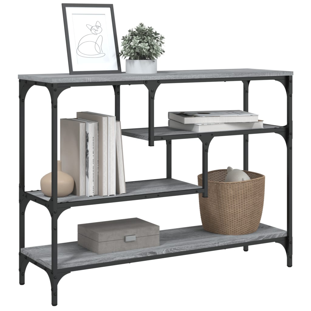 Vidaxl Console Table, Grey Sonoma Oak, 100X30X75 Cm