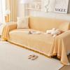 Woven Sofa Cover Blanket Towel for Living Room Furniture Decor Tapestry Couch Cover Solid Color