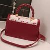 2024 Exquisite Small Bags Women New Fashion Versatile Messenger Bag Sweet Cherry Square Chains Crossbody Bags Wallet  Purse