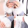 Durable 1.5M Faux Fur Ribbon DIY Solid Color Apparel Sewing Fluffy Trim Fur Stripe Christmas Decorations