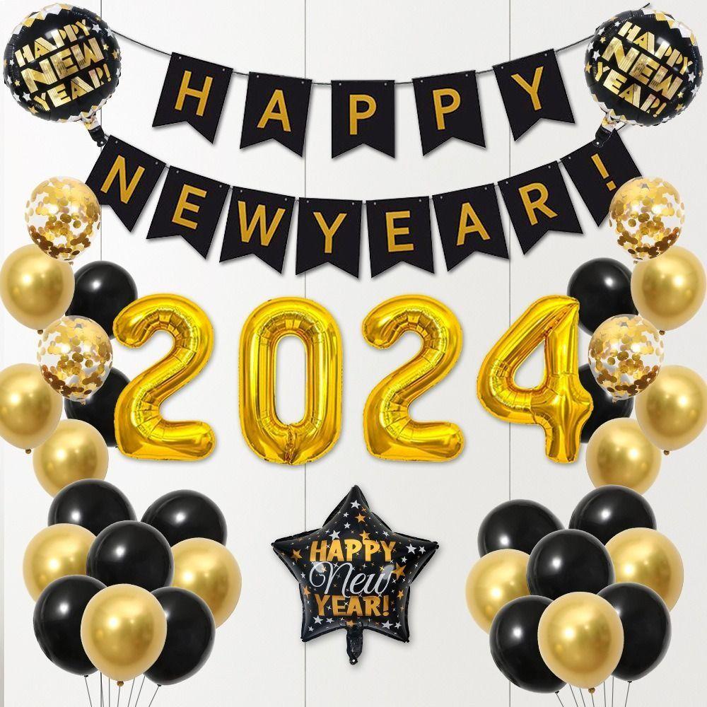 

Long Lasting New Year Balloon Set Thickened New Year Decoration Prop New Year