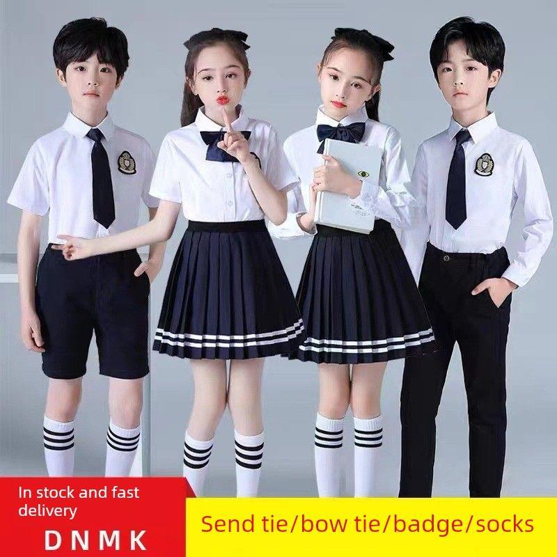 Day Kids Chorus Costume Kindergarten School Uniform Summer Clothes Primary School Students Chorus Recitation Dance Costume Performance Clothes