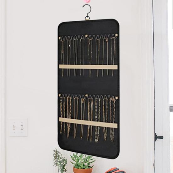 

Подвесной мешочек для ювелирных изделий Перспективная сетка Аксессуар для общежития Легкий доступ Компактный органайзер для ювелирных изделий Удобное хранение Влагостойкий