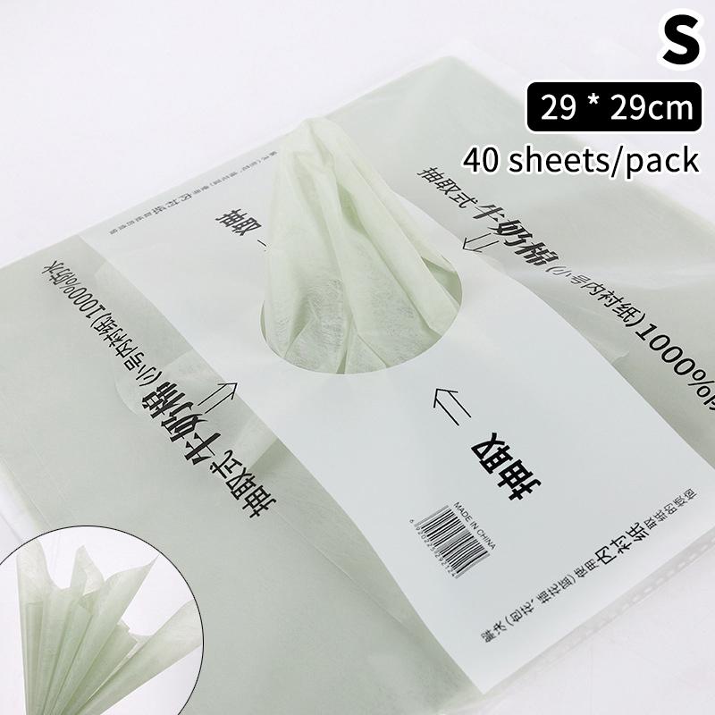 40 Pcs Milk Cotton Tissue Paper Florist Flower Wrapping Paper Diy Handmade Bouquet Crafts Gifts Packaging Wedding Party Supplies