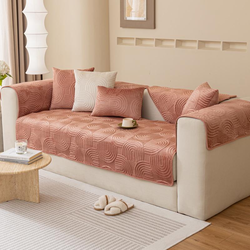 

Sofa Cushion Four Seasons Universal Non-Slip Summer Cushion New Light Luxury Seat Cushion Leather Sofa Cover Cloth Towel 70*70cm
