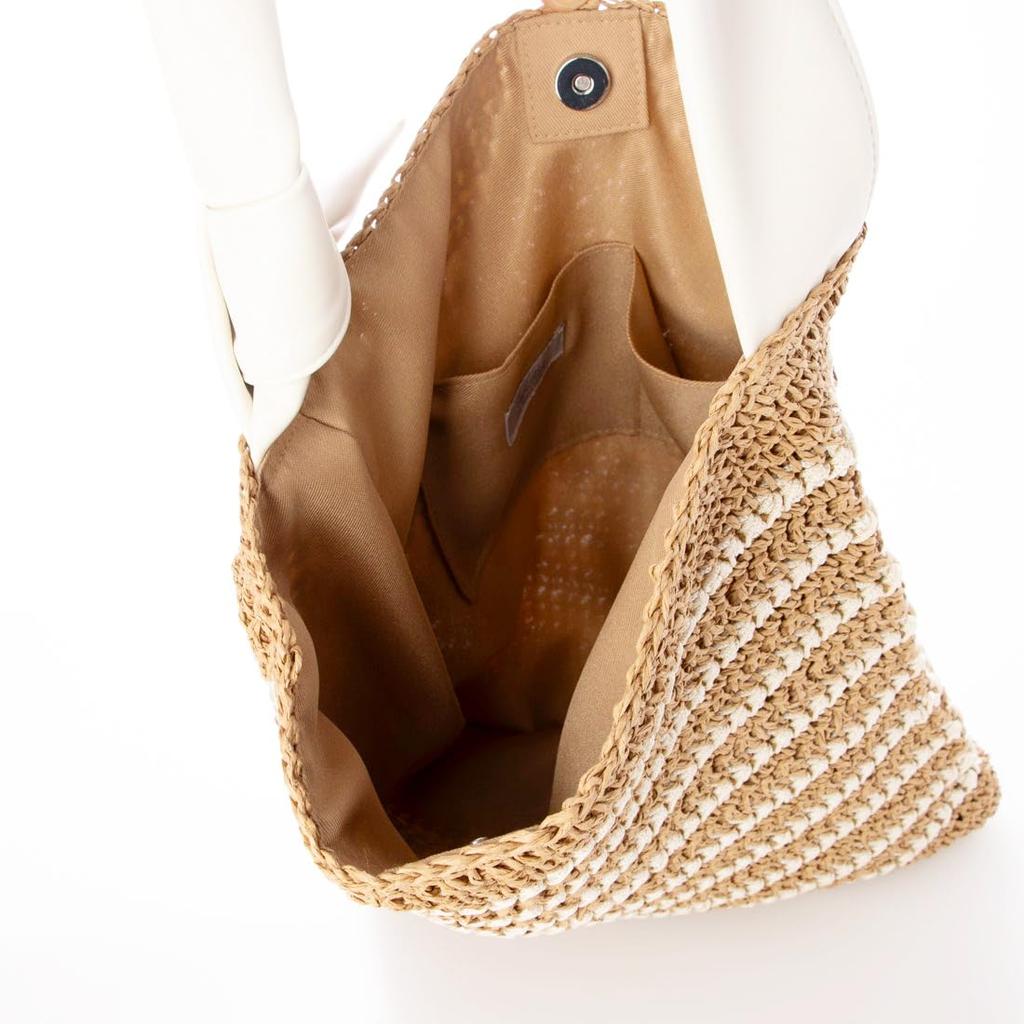 Kashkash Patterned Border Crochet Tote Bag, 10-00-02840, Women's, IV