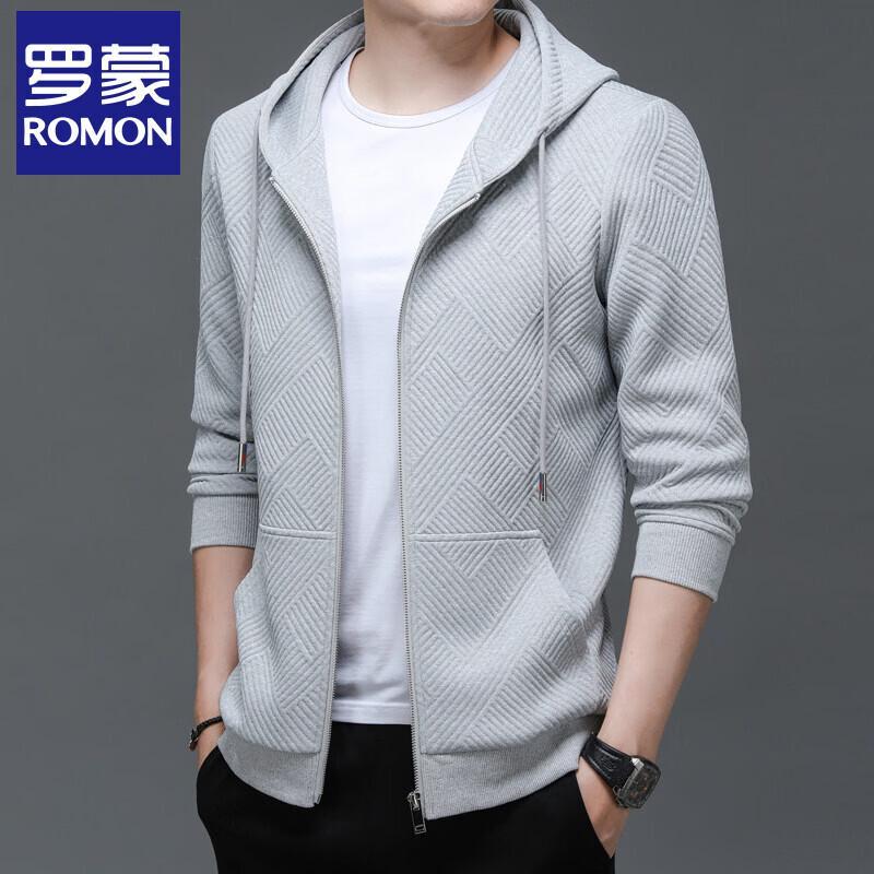 Romon Men s Spring Autumn Hooded Jacket 3XL