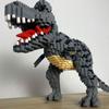 Tyrannosaurus Rex or Velocira Dinosaur Models Micro Mini Construction Blocks designed for Adult Puzzle Playthings Ideal Gifts Desktop Decoration