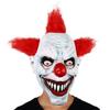Maschera da clown Halloween atmosfera horror decorazione accessorio copricapo spaventoso scherzo costume divertente maschera in lattice