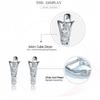Ohrclips aus 925er Silber mit Zirkonia im Vintage-Stil, anlaufgeschützt, für Damen