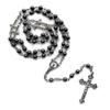 Fashion Handmade Round Beads Catholic Rosary Necklace for Cross Pendant Religious Jesus Necklaces Men Women Jewelry Charm Gift