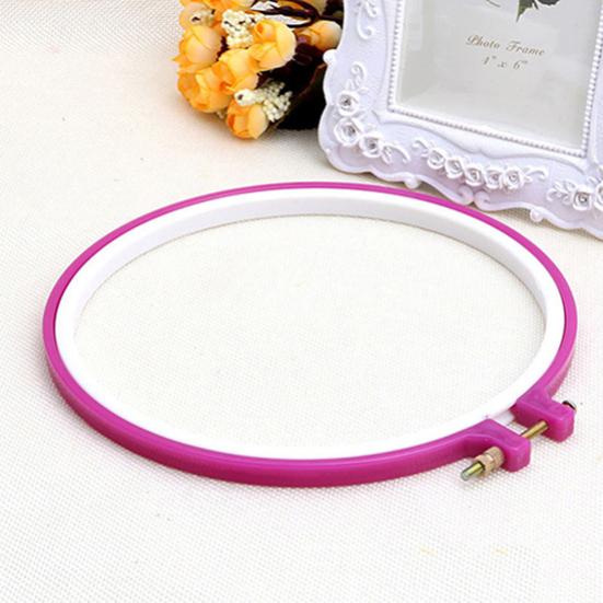 Kunststoff-Kreuzstichmaschine, verstellbarer Stickrahmen, Ring, Nähen, 13–27,5 cm