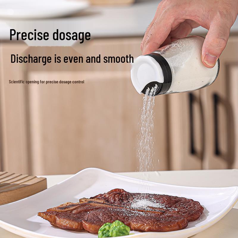 Transparent Rotating Seasoning Bottle, 120ml/170ml - Three-Hole Design for Barbecue and Pepper Powder.