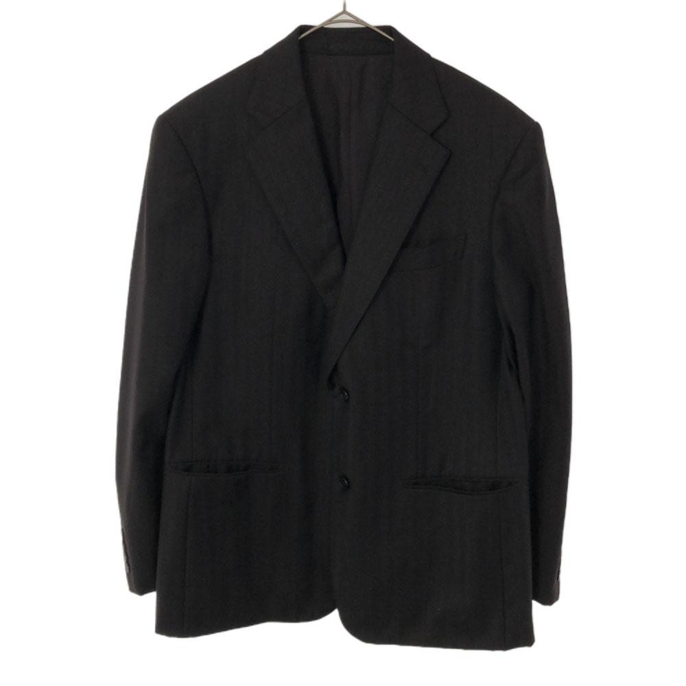 LANVIN LA COLLECTION Made In Japan Stripe Tailored Jacket R50-46 Brown Men's Used