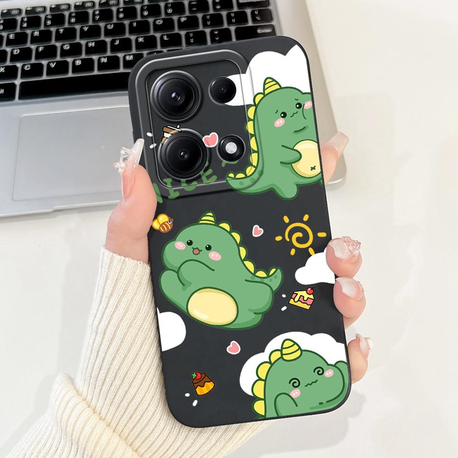 For Xiaomi Redmi Note 14S Case 6.67'' Cute Cat Dinosaur Cartoon Cover Matte Phone Case For Redmi Note 14S Note14S 4G Soft Fundas