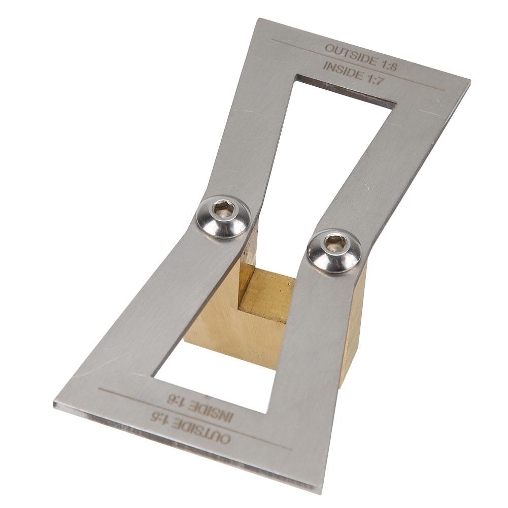 

Stainless Steel Dovetail Gauge Woodworking Tool Dovetail Wood Marking Ruler(Without Scale)