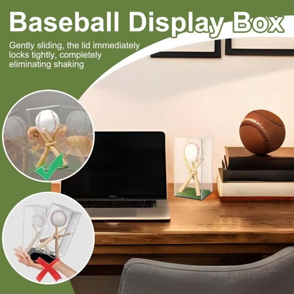 UV Protection Baseball Display Stand Dustproof Baseball Holder Case  Autograph