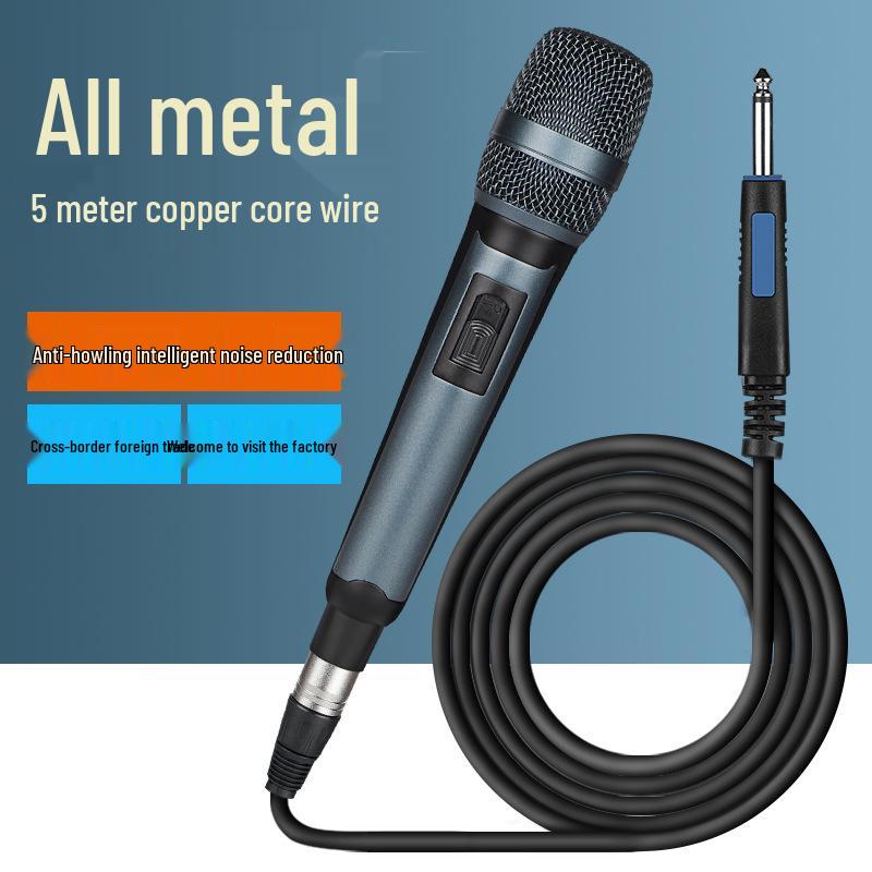 High-Quality Dynamic Wired Microphone for Professional Stage and Outdoor Live Performances
