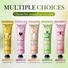 5 Stück Parfüm Duft Handcreme Set Feuchtigkeitsspendende Nicht Klebrige Handcreme Pflegende Feuchtigkeitsspendende Anti-Falten Handhautpflege