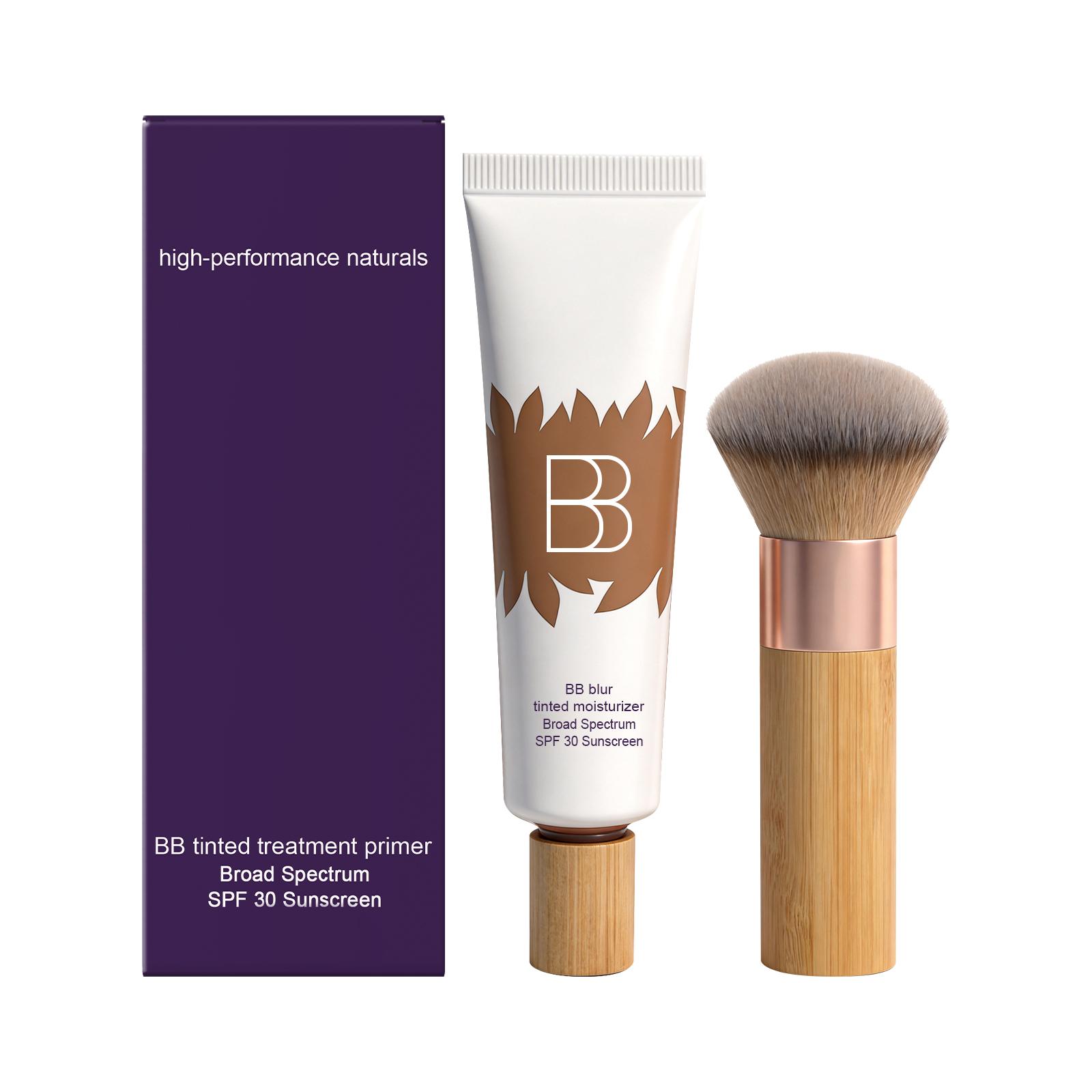 

BB Cream set Concealer that doesn t leave a white cast, provides soft and moisturizing makeup base, long-lasting concealer that fits smoothly 1set
