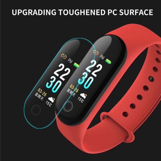 M3 Plus HR Blood Pressure Monitor Heart Rate Fitness Tracker Smart Bracelet
