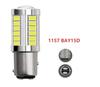 2x 1156 LED BA15S P21W PY21W BAY15D 5630 5730 33SMD LED Bulb BAU15S P21/5W 12V For Signal Lights Reverse Lamp