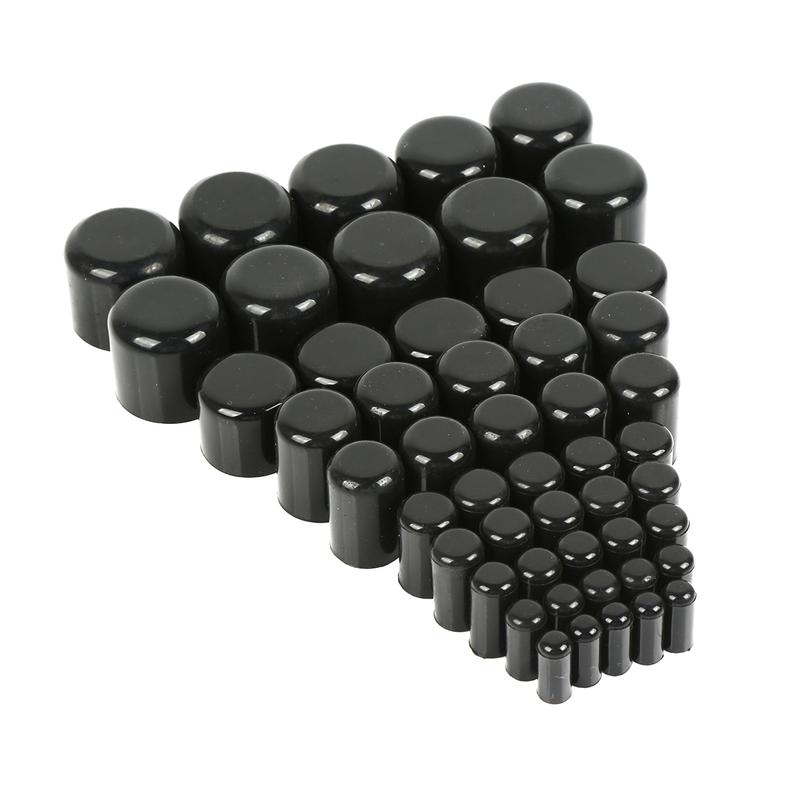 5pcs Black Silicone Blanking Cap Intake Vacuum Hose End Bung Sealing Plugs Auto Car Accessories Parts Waterproof and dustproof
