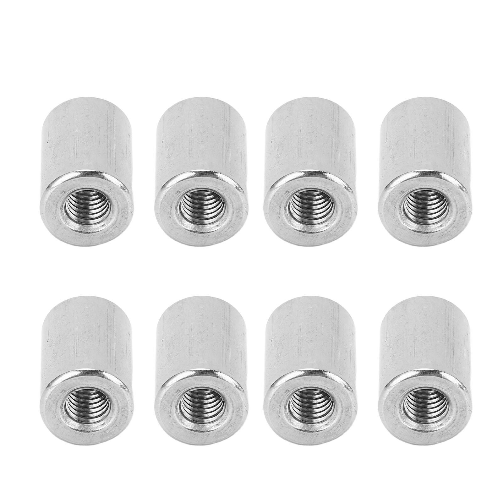 

20 шт. Соединительная гайка с круглым стержнем из нержавеющей стали 304 с внутренней резьбой M6x1.0 12 L17 мм