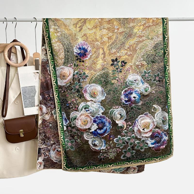 

Ladieswear silk scarf gift 180cm xiangyun yarn scarf spring & fallnew arrival large silk scarf shawl 180*70cm