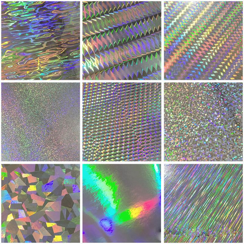 18Pcs Fish Scale Lure Tapes 20X10Cm Flasher Dodger Baits Lure Making Fly Reflective Holographic Fishing Sticker For Fishing Lure