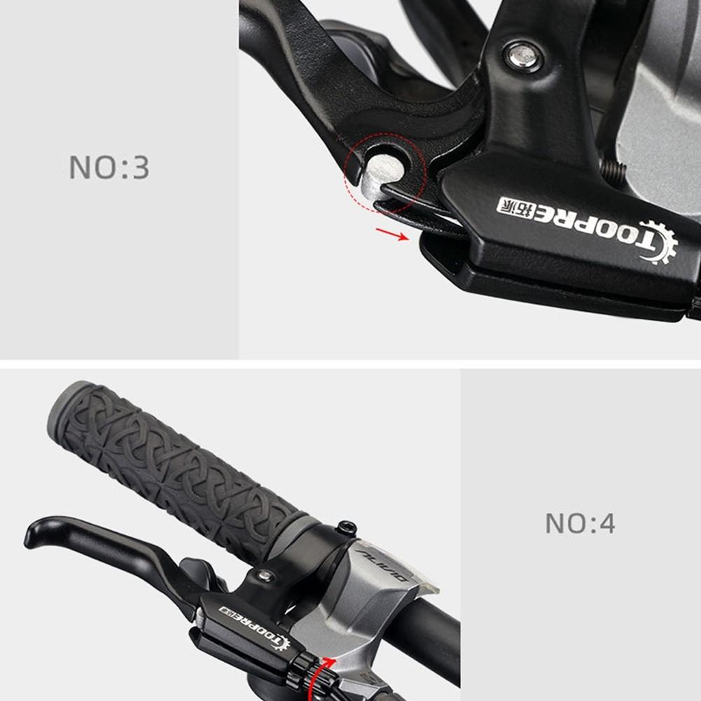 1Pair Bicycle Brake Lever Aluminum V Bar Handle MTB Mountain Bike Brake