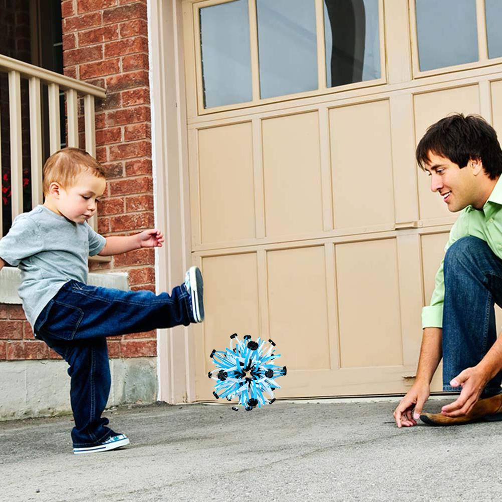Random Color Kids Throwing Ball Shrinking Ball Sphere Toy Rings Stretch Expanding Ball Toys for Children Adults