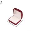 Flocking Jewelry Box Red Packaging Box Luxury Display Storage Box  Jewelry Case