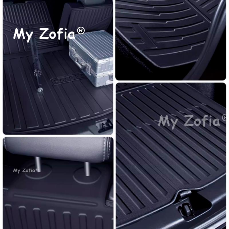 For BYD Sealion 5 DM-i 2025 2026 Car TPE Rear Seat Backrest Protective Pad Trunk Mat Anti-Kick Pad Car Interior Accessories