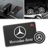 Car Coasters Water Cup Slots Non-Slip Mat For Mercedes Benz AMG G350 G500 G63 S680 GLS600 Anti-skid Coaster Interior Accessories