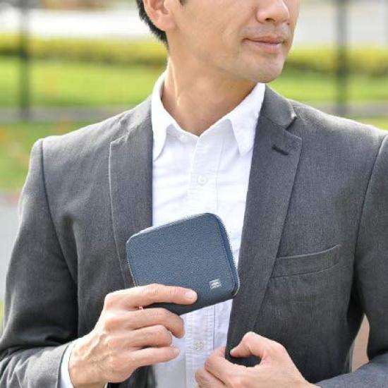 [Porter] Yoshida Bag Round Zipper Bifold Wallet Folding Wallet ABLE 030-03082 2.Bordeaux